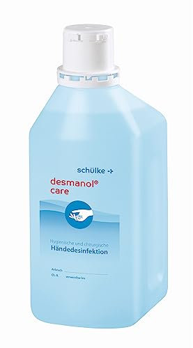 Schülke Desmanol® Care 1000ml Händedesinfektionsmittel | Desinfektionsmittel zur Anwendung auf der Haut| hautpflegende Desinfektionslösung mit ProPanthenol