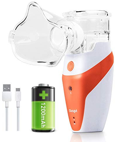 Inhalador Portátil de Malla Ultrasónica, Humidificador de Mano Para Ni?os y Adultos, Batería Recargable Incorporada, Taza de Medicación, Etiqueta de Regalo Al Azar