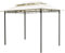 Tomaino - Pavillon, 3 x 2 m, für den Außenbereich, robust, aus Eisen, mit UV-Schutz, Polyester, halbwasserdicht, winddicht, Ecru, 180 g, für Garten, Terrasse (3 x 2)
