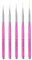 Sibba Lot de 5 Pinceaux Fins pour Eyeliner Pinceau Fin Pinceau Applicateur de Maquillage pour Fard à PaupièRes Outil en Plastique pour Nail Art