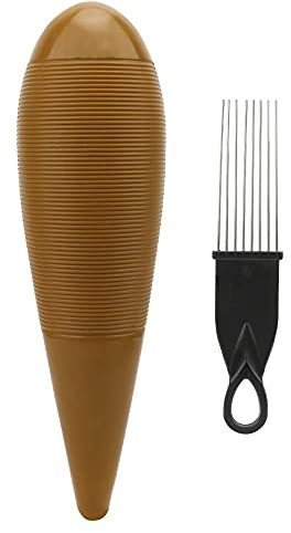 Güiro de Percusión Profesional con Raspador - Instrumento Musical de Ritmo para Principiantes y Bandas, Herramienta de Entrenamiento y Acompañamiento, Sonidos Nítidos y Brillantes