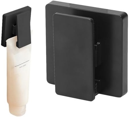 Pinces Adhésives Murales Autocollantes | 2 Pièces Clips Multifonctions à Coller | Support de Dentifrice pour nettoyant du Visage Dentifrice | Porte-Serviettes pour Le Visage