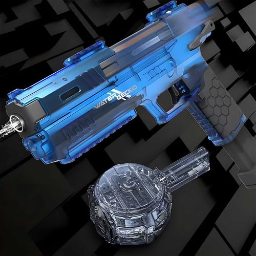 Northpoint Pistolet à eau électrique avec double chargeur - Charge rapide - Effet recul - Design ergonomique pour un plaisir ultime dans l'eau - Bleu
