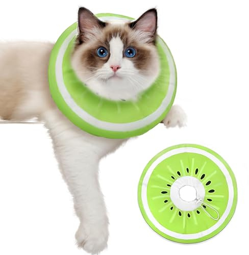 Dryxog Collerette Chat, Colerette Anti Lechage, Collerettes pour Chats, Minerve pour Chat, Collier Anti Grattage S'Applique à Anti Lechage AprèS Chirurgie des Infections Anti-Morsure (Taille S)