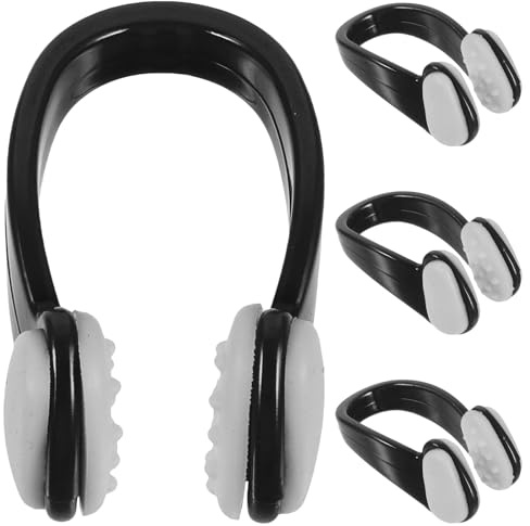 DECHOUS Tappi Nasali per Nuoto in Silicone Impermeabili 4 Pezzi Clip Nasali per Piscina per e Adulti Protezione Anti-Acqua per Immersioni e Lezioni di Nuoto Design Antiscivolo