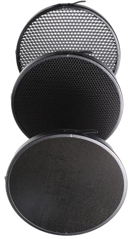 Toddmomy Grille en Nid D’Abeille pour Flash Standard 3 Pièces Diffuseur de Photographie en Métal Noir pour Contrôle Précis Lumière en Studio et Shooting Professionnel