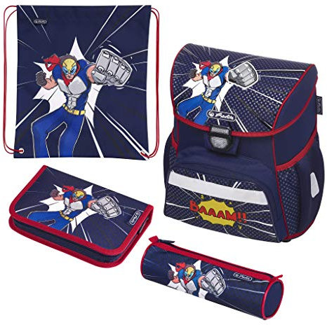 herlitz 50020577 Schulranzen Loop Plus Comic Hero, 1 Stück