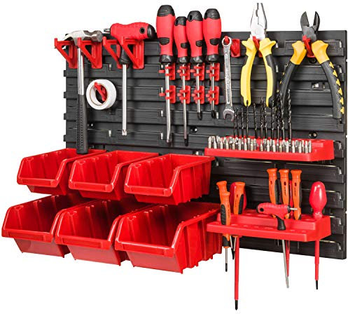 Lagersystem 576x390mm Stapelboxen Wandregal Box Sichtlagerkästen Schüttenregal Lagersystem 6 Boxen