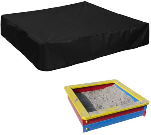 Sandkasten Abdeckung, 150 * 150 * 20cm Sandkastenabdeckung Plane Wasserdicht Sandkasten Abdeckung Spielzeug sandkastenplane mit Kordelzug Staubdichte Sandbox Abdeckung für Kinder Pool