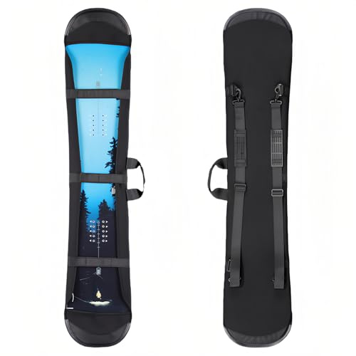 Heimvita Housse de snowboard rembourrée pour snowboard freeride, sac de snowboard pour les voyages, pour snowboard de 135 à 165 cm (165 cm)