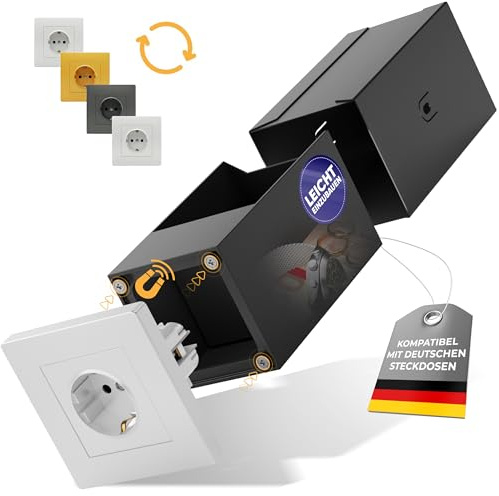 Elder Welder® Caja Fuerte Compatible con Cualquier Enchufe Simple Schuko