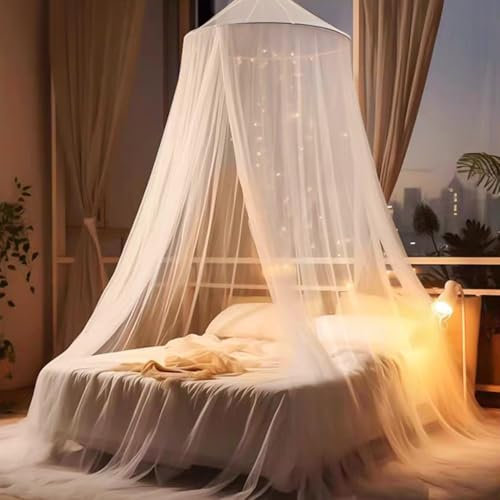 Mückennetz Bett 60 * 250 * 1100cm, Moskitonetz Bett für Doppelbett Einzelbett, Feinmaschiges Betthimmel Mückennet, Moskitonetz Bett Baldachin, Moskitonetze für Reise und zu Hause Indoor Outdoor