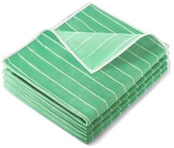 Frypay Fibre de Bambou Vert 40cm*50cm, nettoie Toutes Les Surfaces sans Trace