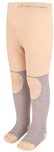 Sterntaler Baby Krabbelstrumpfhose Krokodil Crawling Tights Crocodile, Taupe, 86
