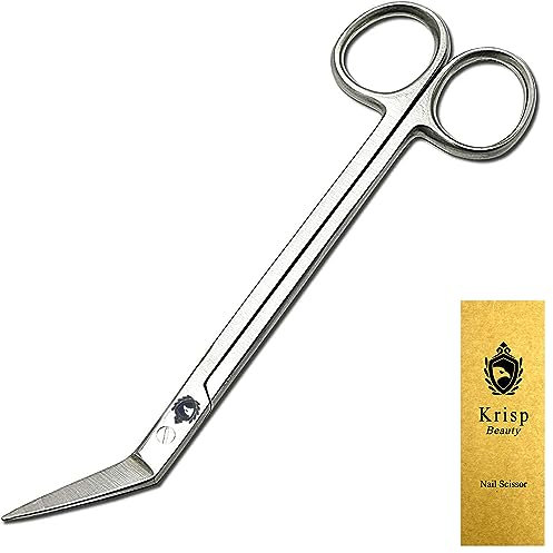 Zehennagelschere mit langem Griff – Podologen Maniküre Pediküre für Senioren ältere Menschen Männer Frauen eingewachsene Zehennägel Fingernagel Nagelhaut Nagelschere/Schere Edelstahl (15,2 cm)