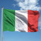 Bandiera ITALIA 100x150 in poliestere NAUTICO 115 gr/mq con doppia piega perimetrale, corda e guaina. Adatta sia IN/OUT DOOR (Italia, 100x150 cm)