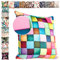 ANRO Kissenbezug Kissenhülle Kissen Deko-Kissen Sofa Kissen Couch Kissen Pixel 40x40cm ohne Füllung
