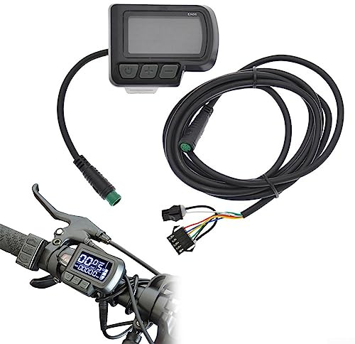 ZYWUOY Fahrradanzeigemessgerät, 6-polige E-Bike EN06 LCD-Bildschirm Bedienfeld 24-48 V für Elektro-Fahrradroller
