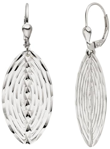 Jobo Damen-Ohrringe hängend oval aus 925 Sterling Silber