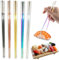 Zamety 5 Paia Bacchette in Acciaio Inox, 5 Colori Bacchette Cinesi, Bacchette Sushi 23.5 cm, Bacchette Giapponesi Riutilizzabili, Lavabili Lavastoviglie, Inciso Laser, per Cucina e Sala da Pranzo