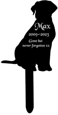 Personalised, Pet Memorial Plaques, Gift, Cat, Dog, Rabbit, Garden Sign, Grave Marker, Labrador