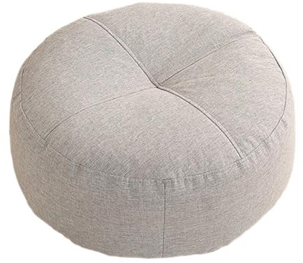 rockible Rundes Bodenkissen, Bodenkissen, Meditationskissen, Meditationsbodenkissen für Erwachsene und Kinder, Hellgrau