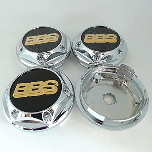 dzggs 4 Piezas Coche Rueda Tapas Centrales para BBS 68mm, Tapabujes Rueda Tapa Centro Herrumbre Tapacubos Impermeable Neumáticos Llantas