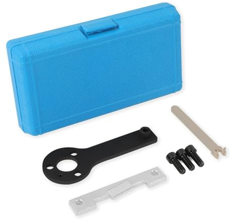 qpkung Set di Attrezzi per bloccaggio Cinghia di distribuzione – Strumento di allineamento Albero a camme Compatibile con Fiat 500 Panda Punto 1.1L 1.2L 1.4L 8V e Ford KA