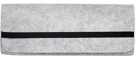 60/87/104 tangenter för filt bärbar tangentbordsväska fodral för mekanisk förvaring för kringutrustning för tangentbord(31 x 17 x 4 cm, ljusgrå)