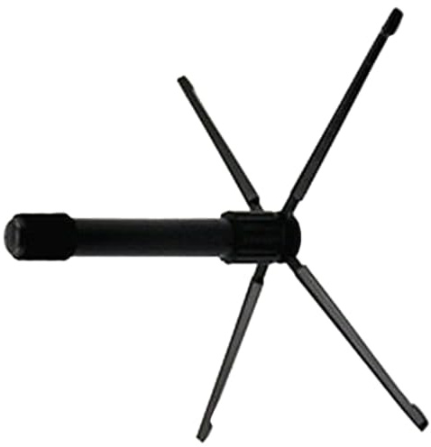 HINTRMENT Soporte en y Metal de Flauta Clarinete para Plegable Estable Plástico, Portátil para Uso Casa y Exhibición de Instrumentos Musicales