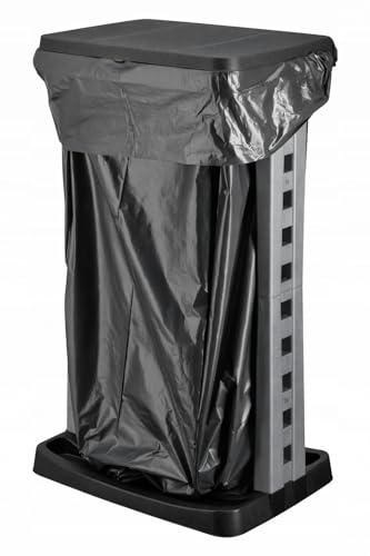 gardivo Müllsackstander universal, zusammenklappbar 70-120L. Müllbeutelhalter zur Mülltrennung und zum Sammeln von wiederverwendbaren Flaschen.