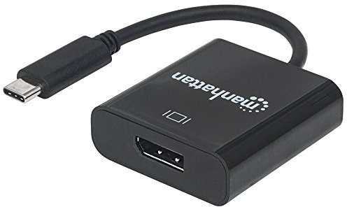 Manhattan 152020 USB-C 3.1 DisplayPort Black Cable Interface/Gender Adapter - Cable Interface/Gender Adapters (USB-C 3.1, DisplayPort, 0.21 m, Black)