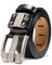 BISON DENIM Gürtel Herren,Ledergürtel Jeansgürtel Metall Retro Gürtel für Herren Kleidung 38mm Breit mit Geschenkbox
