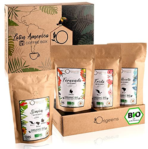 COFANETTO CAFFE MACINATO BIO | Cofanetto caffè degustazione, 4x250g, Torrefazione artigianale | Caffè BIO macinato Arabica | Idea regalo