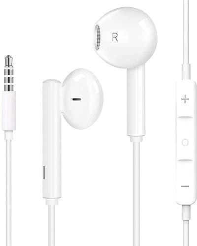 LIFEWTR Auriculares, Cascos con Cable, HiFi Estéreo con Microfono, Auriculares de Cable,Cascos Cable con Aislamiento de Ruido Soporte Control de Volumen de Llamadas