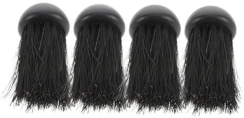 Cabilock 4pcs Multi-purpose Fireplace Cleaning Brush Set Soft Bristles Wood Brush Indoor Fireplace Tool for Ash Removal and Efficient Dusting