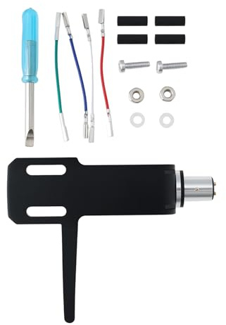EMSea 8 mm skivspelare huvudskal fäste stylus set lämplig för olika LP Phono svart