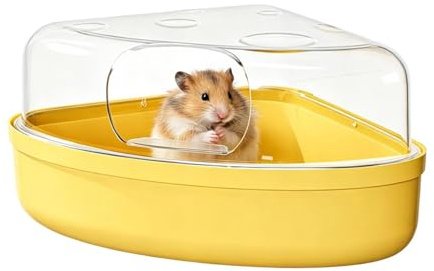 Hamster sandbadlådan Läckagesäker och genomskinlig bad- och grävlåda | Chinchillatoalettbehållare Och Grävlåda för smådjur såsom mus och gerbil, lämplig för lek, sömn, födosök samt