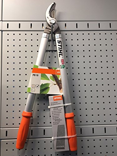 Stihl Cesoia per Potatura di Troncarami PB 10, Bypass, lama Diritta in Acciaio, Nero, Bianco, Argento, Arancione, Omaggio Pietra Affilatrice, Giardino