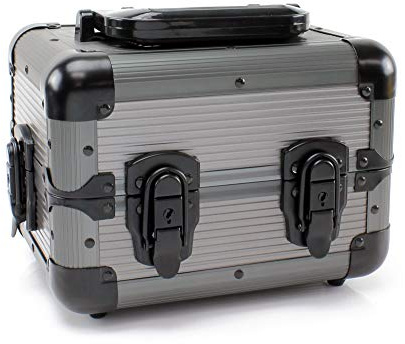 Versa Games 600pc Deluxe Poker Chip Case Carrier in Gray Color - Ultimate Poker Chip Carrier