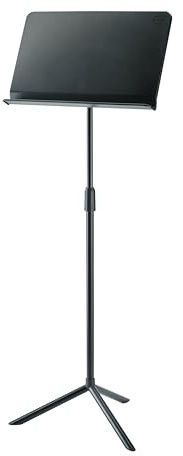 K&M 11925 Atril negro para orquesta - Atril extensible hasta 128 cm - con trípode, apilable