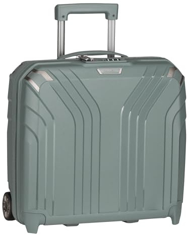 travelite 2-wheel hand luggage hard shell with recycled lining, ELVAA: business trolley with protective corners + clip-on function, 42 cm, 30 liters