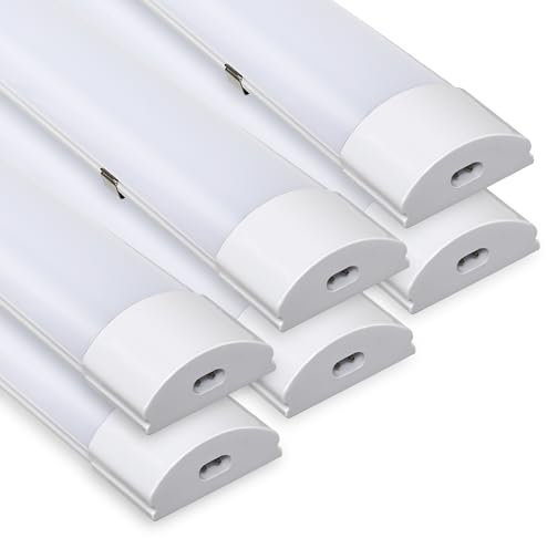 Randaco 6x LED Feuchtraumleuchte 120cm 36W, 3060LM, Neutralweiß 4000K, IP65 Wasserdicht, Verbindbar, für Werkstatt, Keller, Garage, Bad, Büro