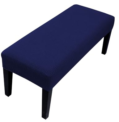 Lollanda Funda elástica universal para banco de comedor, funda elástica para hotel, banquete, restaurante, sala de estar, dormitorio (azul marino)