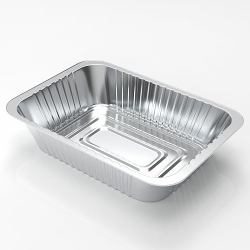 SEAVERRS 35-pack dropppannor för Ninja OG850/OG951 träeld utomhusgrill och rökare – kompatibel med OG800 och OG900-serien – engångsfolie fettbricka, silver
