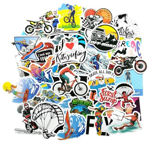 Adesivi casco moto adesivi moto kite surf stickers aesthetic motocross MTB casco bici scooter sticker kitesurf windsurf stickers skate snowboard