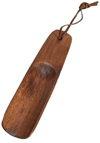 1 Stück schuhlöffel klein kinder,Schuhanzieher klein,Schuhlöffel Holz,Schuhlöffel kurz,Mini Schuhanzieher kurz aus Holz Für Männer Frauen Kinder-15.5CM