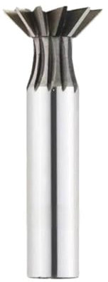 Vástago de fresa, fresa de punta, fresa de punta, Fresa de cola de milano de acero de alta velocidad de 45/55/60 grados, herramienta de fresado de cola de milano con mango recto de 8-60 mm y 45/55/60