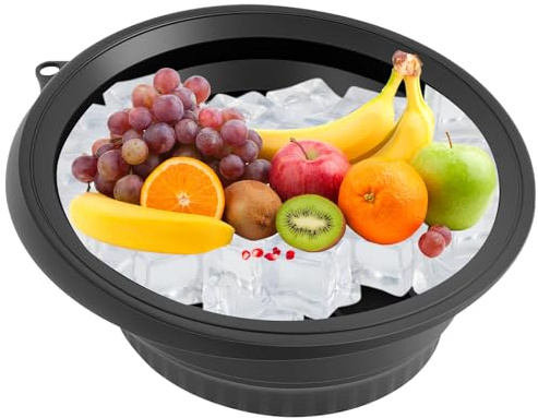 Cuenca De Lavado Portátil - Tazón Facial para Hielo con Bandeja De Hielo Integrada | Recipiente De Silicona | Face Ice Bath Bowl | Recipiente Facial Plegable para Alivio De Hinchazón