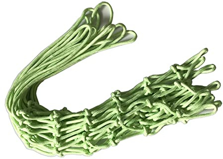 Cocoarm Red de Baloncesto Fluorescente, Diseño Luminoso que Brilla en la Oscuridad, Material de Nailon Duradero, Fácil Instalación para Uso en Interiores y Exteriores, Tejido Fino, Aplicación Versátil